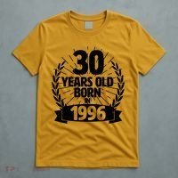30th Birthday 30 Years Old Born In 1996 Wreath Banner  T-Shirt thumb 5