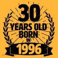 30th Birthday 30 Years Old Born In 1996 Wreath Banner  Pajama Set thumb 2