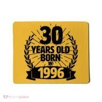 30th Birthday 30 Years Old Born In 1996 Wreath Banner  Mousepad thumb 0