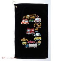 3rd Birthday 3 Year Old Transportation Cars Fire Truck Golf Towel thumb 0