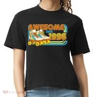 30th Birthday Awesome Since 1996 Retro Roller Skates  Comfort Colors Boxy T-Shirt thumb 0