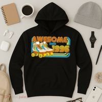 30th Birthday Awesome Since 1996 Retro Roller Skates  Hoodie thumb 3