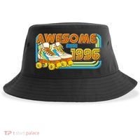 30th Birthday Awesome Since 1996 Retro Roller Skates  Sustainable Bucket Hat thumb 0