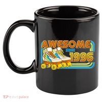 30th Birthday Awesome Since 1996 Retro Roller Skates  11oz C Handle Ceramic Mug thumb 2