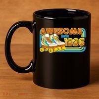 30th Birthday Awesome Since 1996 Retro Roller Skates  11oz C Handle Ceramic Mug thumb 4