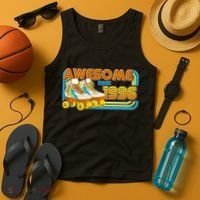 30th Birthday Awesome Since 1996 Retro Roller Skates  Tank Top thumb 4