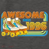 30th Birthday Awesome Since 1996 Retro Roller Skates  Vector Backpack thumb 2