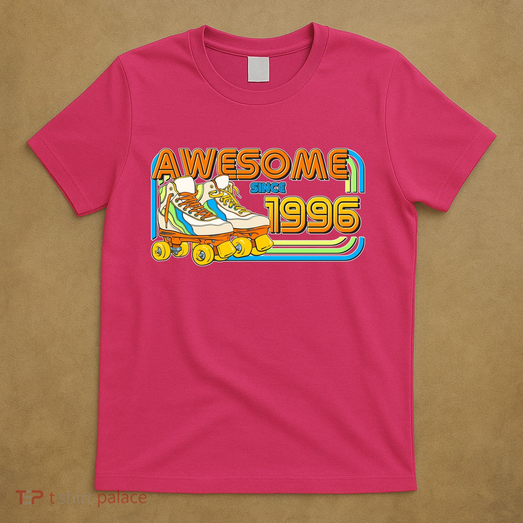30th Birthday Awesome Since 1996 Retro Roller Skates  T-Shirt
