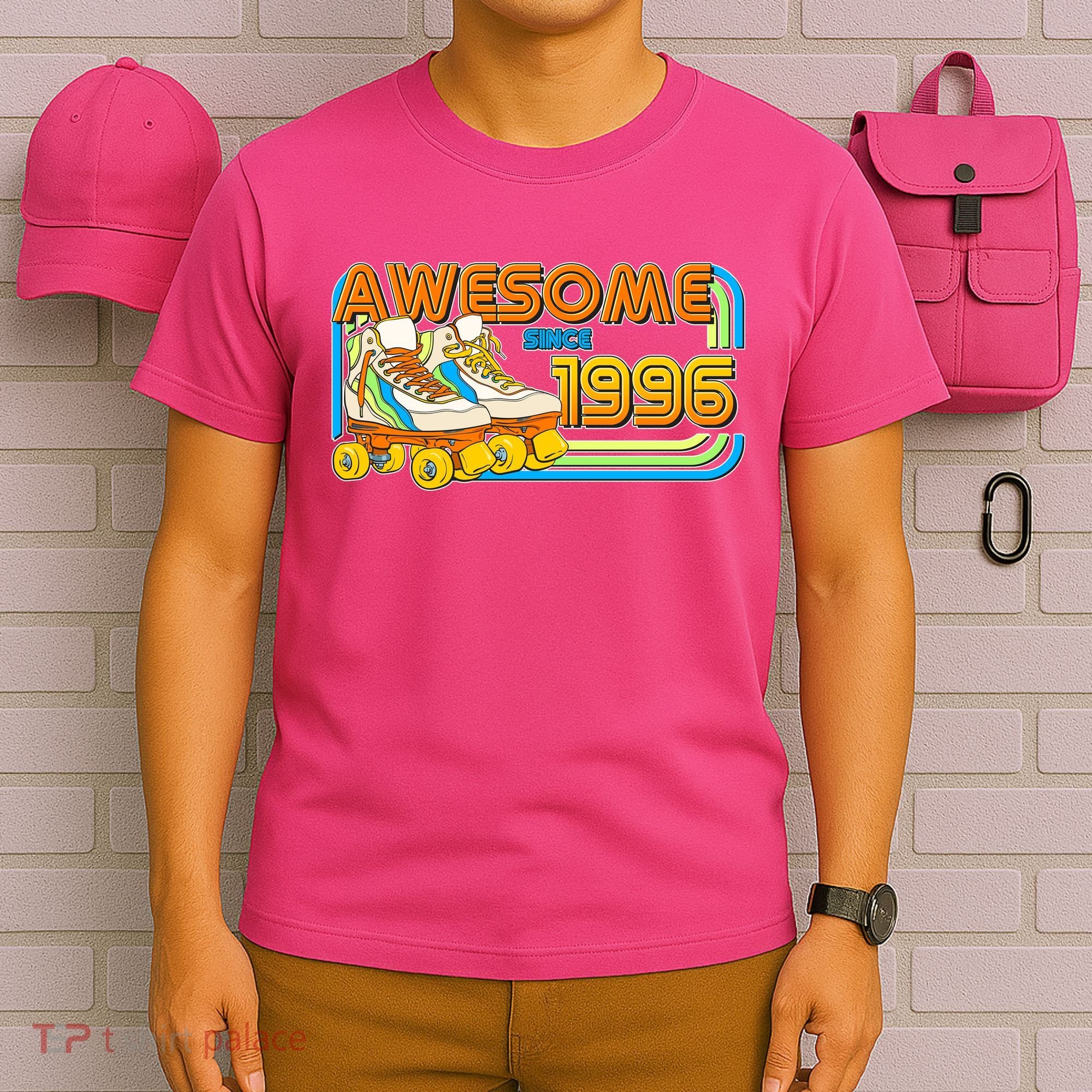 30th Birthday Awesome Since 1996 Retro Roller Skates  T-Shirt