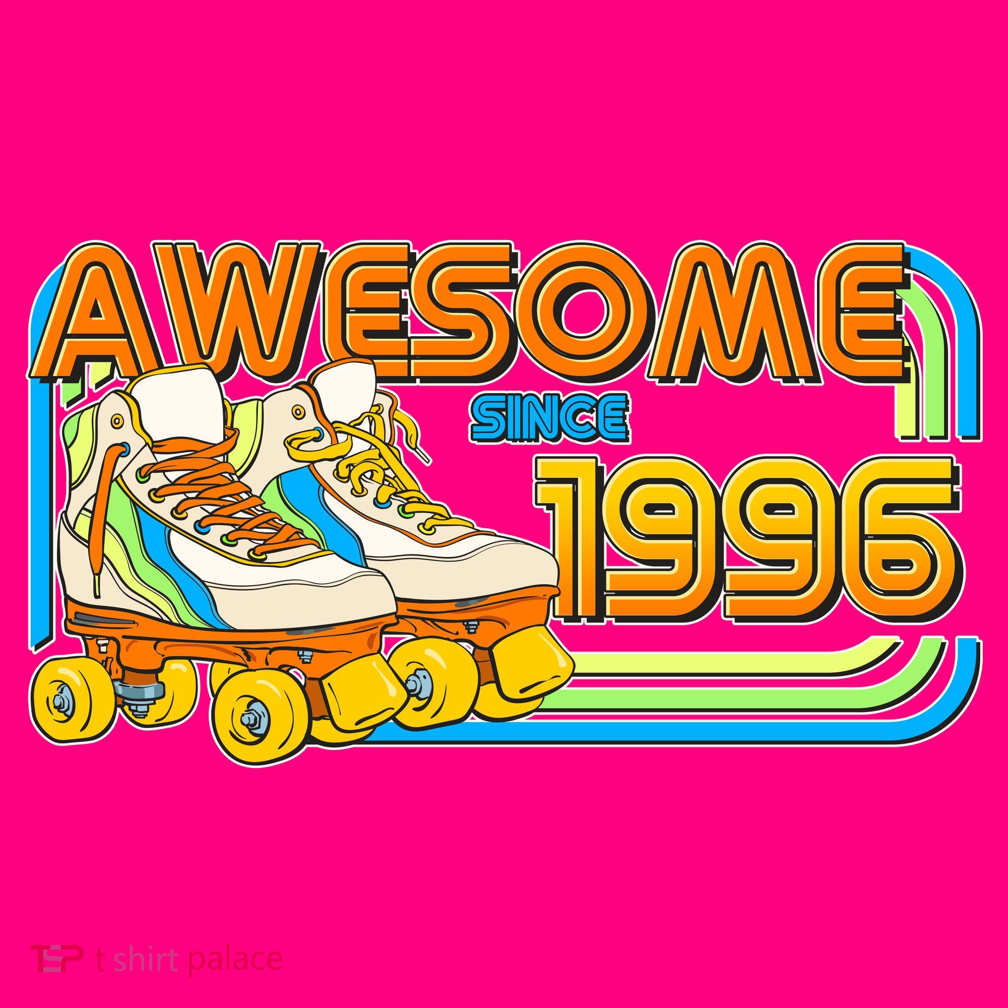 30th Birthday Awesome Since 1996 Retro Roller Skates  Women's Tank Top