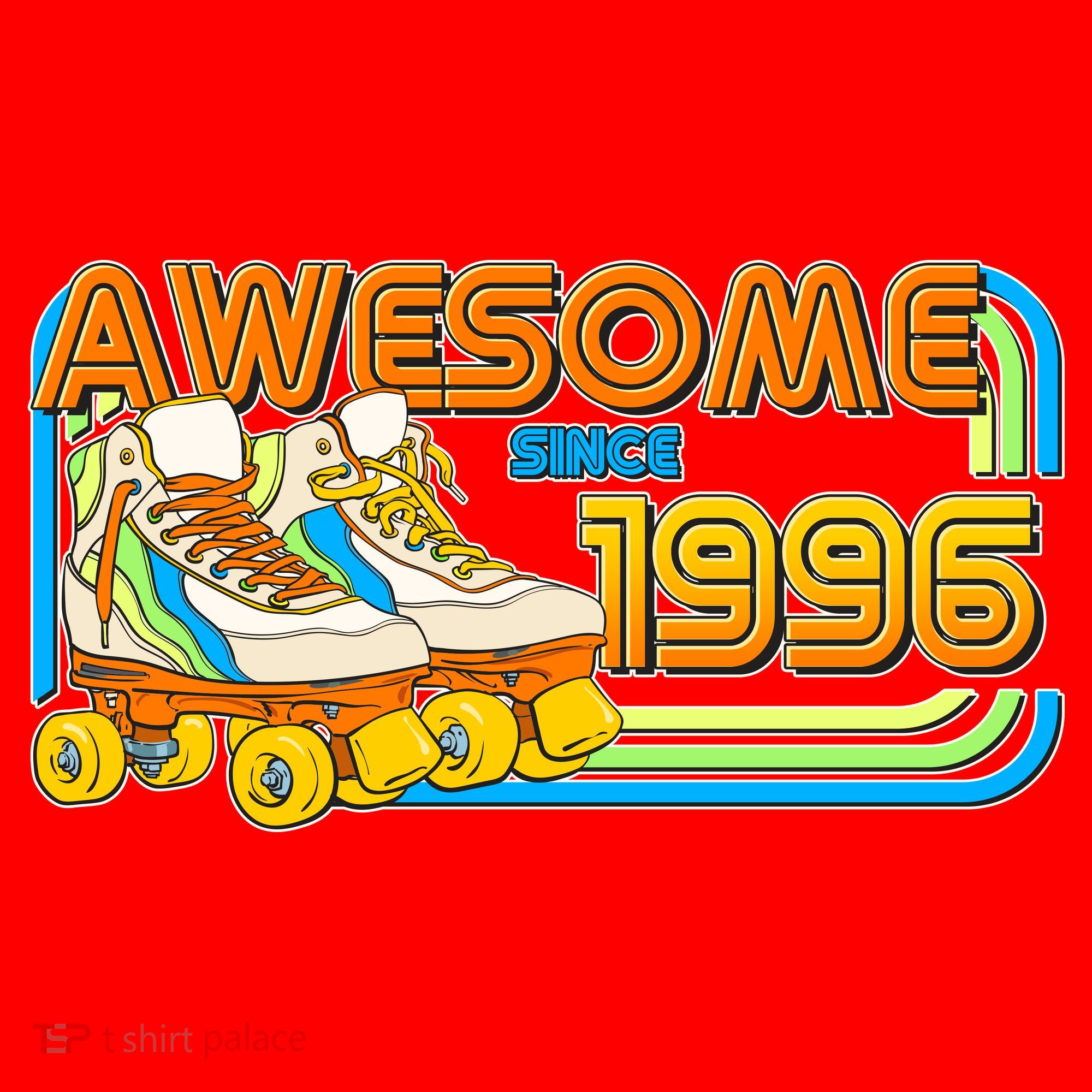 30th Birthday Awesome Since 1996 Retro Roller Skates  Santa Hat