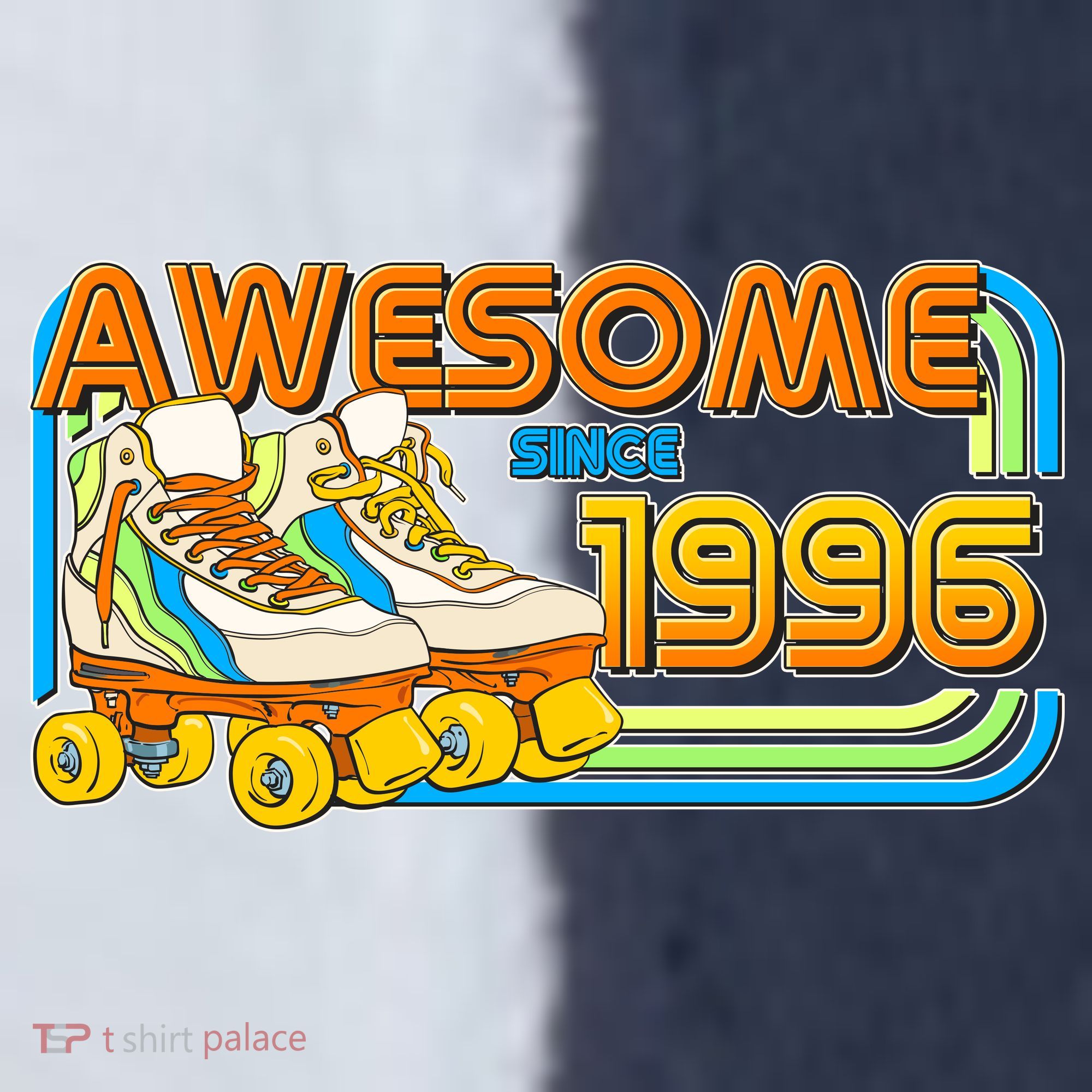 30th Birthday Awesome Since 1996 Retro Roller Skates  Sport-Tek Competitor United Soccer Jersey