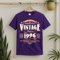 30th Birthday Age Perfectly Original Parts Vintage Made In 1996 Premium Quality T-Shirt thumb 2