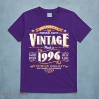 30th Birthday Age Perfectly Original Parts Vintage Made In 1996 Premium Quality T-Shirt thumb 5
