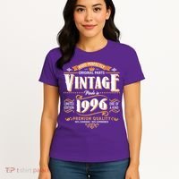 30th Birthday Age Perfectly Original Parts Vintage Made In 1996 Premium Quality Women's T-Shirt thumb 4