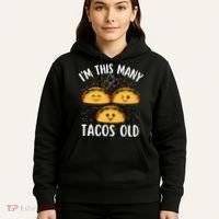 3rd Birthday Boy & Girl Taco Lover I'm This Many Tacos Old Hoodie thumb 5