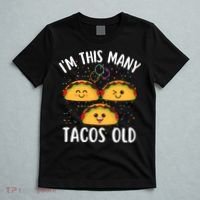 3rd Birthday Boy & Girl Taco Lover I'm This Many Tacos Old T-Shirt thumb 5