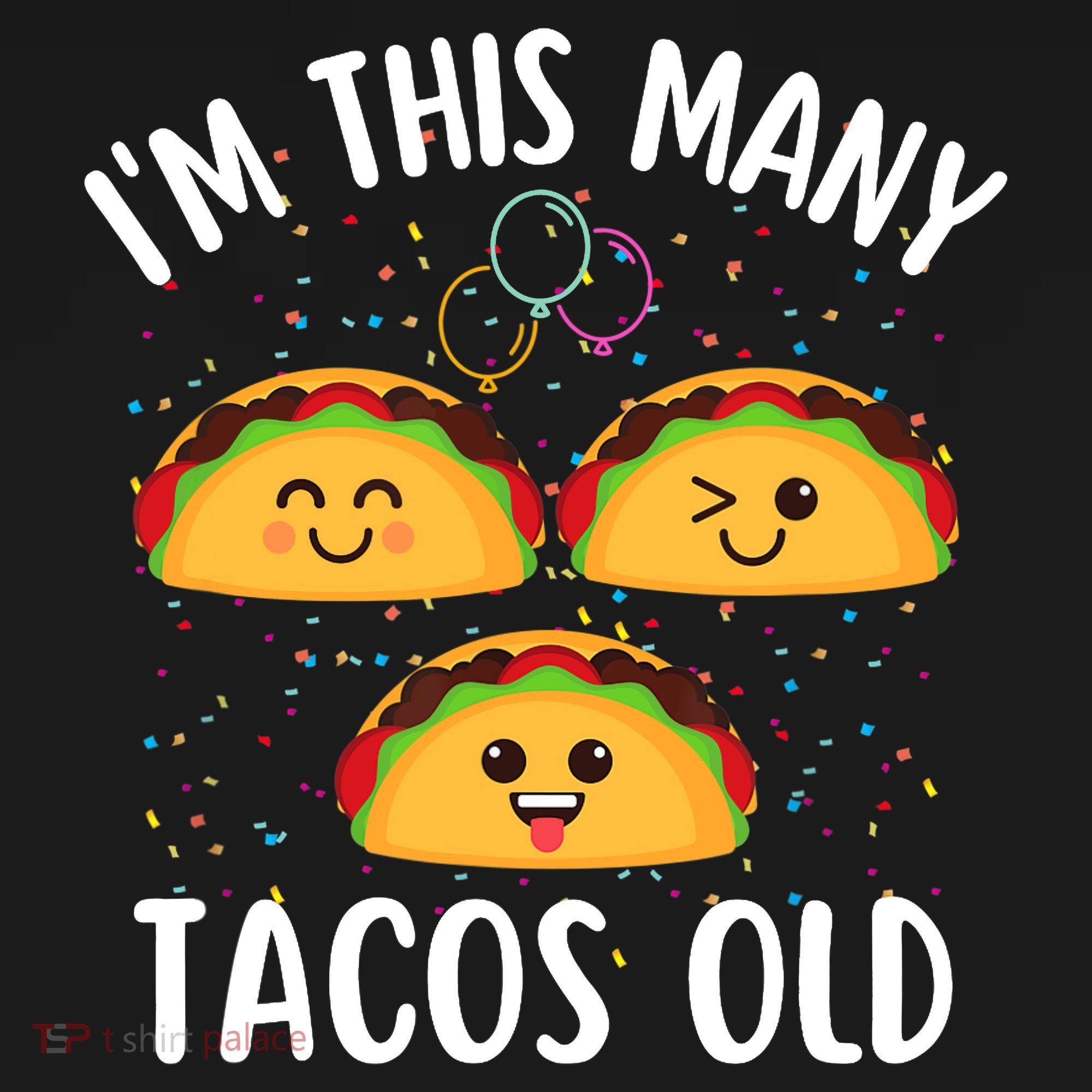 3rd Birthday Boy & Girl Taco Lover I'm This Many Tacos Old Women's Tank Top