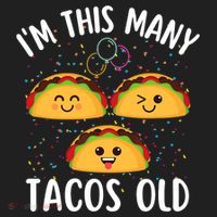 3rd Birthday Boy & Girl Taco Lover I'm This Many Tacos Old Golf Towel thumb 3