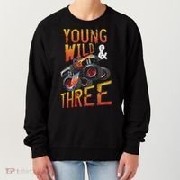 3rd Birthday Boy Monster Truck Rule Jam Three Years Women's Sweatshirt thumb 0