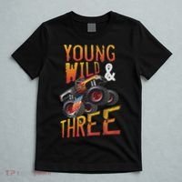 3rd Birthday Boy Monster Truck Rule Jam Three Years T-Shirt thumb 5