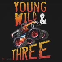 3rd Birthday Boy Monster Truck Rule Jam Three Years Women's Hoodie thumb 2