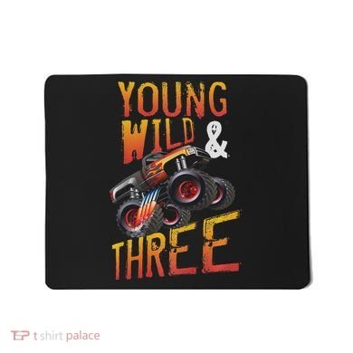 3rd Birthday Boy Monster Truck Rule Jam Three Years Mousepad