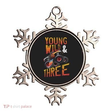 3rd Birthday Boy Monster Truck Rule Jam Three Years Ornament