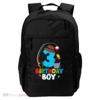 3rd Birthday Boy Fishing Fish Bday Party Decorations Backpack thumb 0