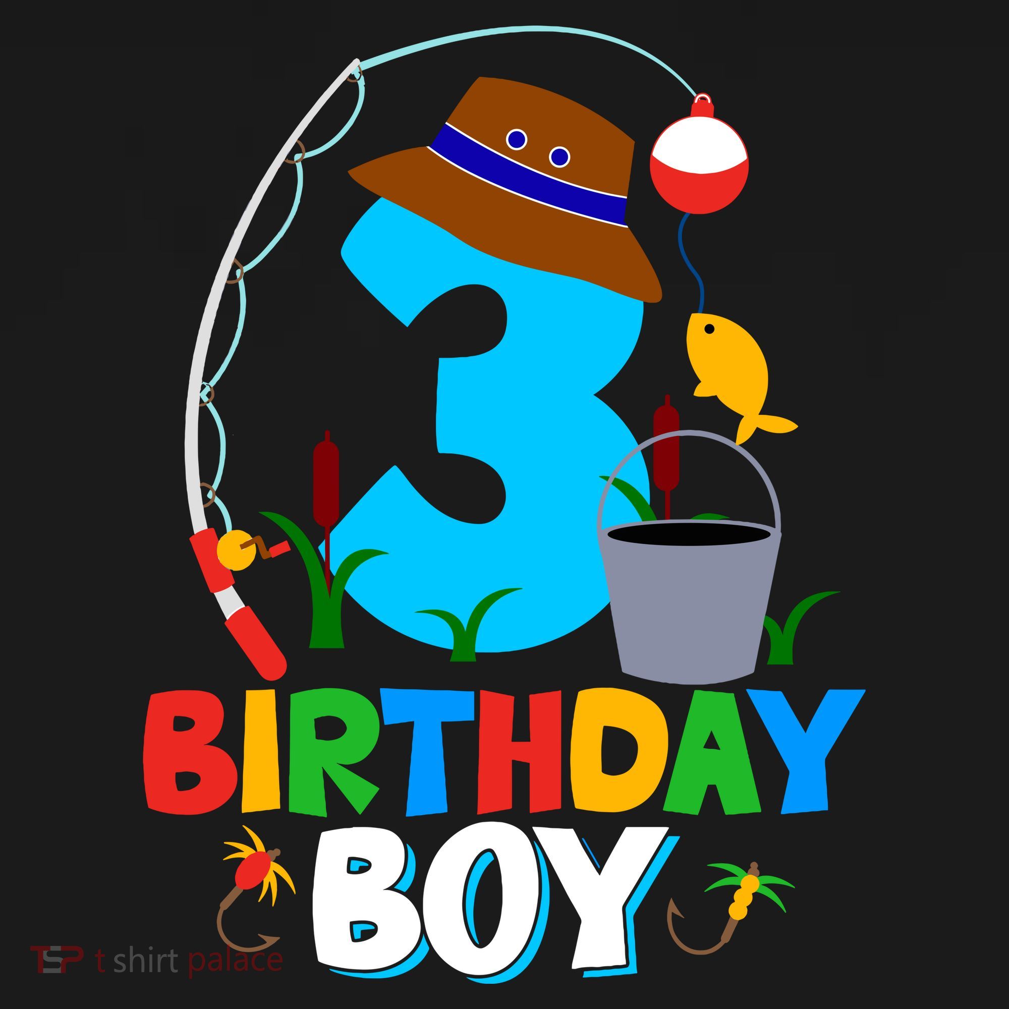 3rd Birthday Boy Fishing Fish Bday Party Decorations Backpack