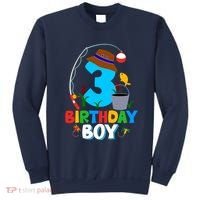 3rd Birthday Boy Fishing Fish Bday Party Decorations Sweatshirt thumb 0