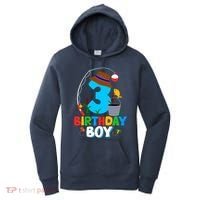 3rd Birthday Boy Fishing Fish Bday Party Decorations Women's Hoodie thumb 0