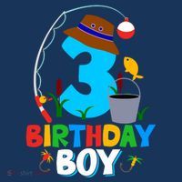 3rd Birthday Boy Fishing Fish Bday Party Decorations Women's Hoodie thumb 2