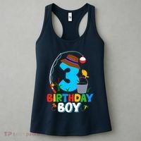 3rd Birthday Boy Fishing Fish Bday Party Decorations Women's Tank Top thumb 3