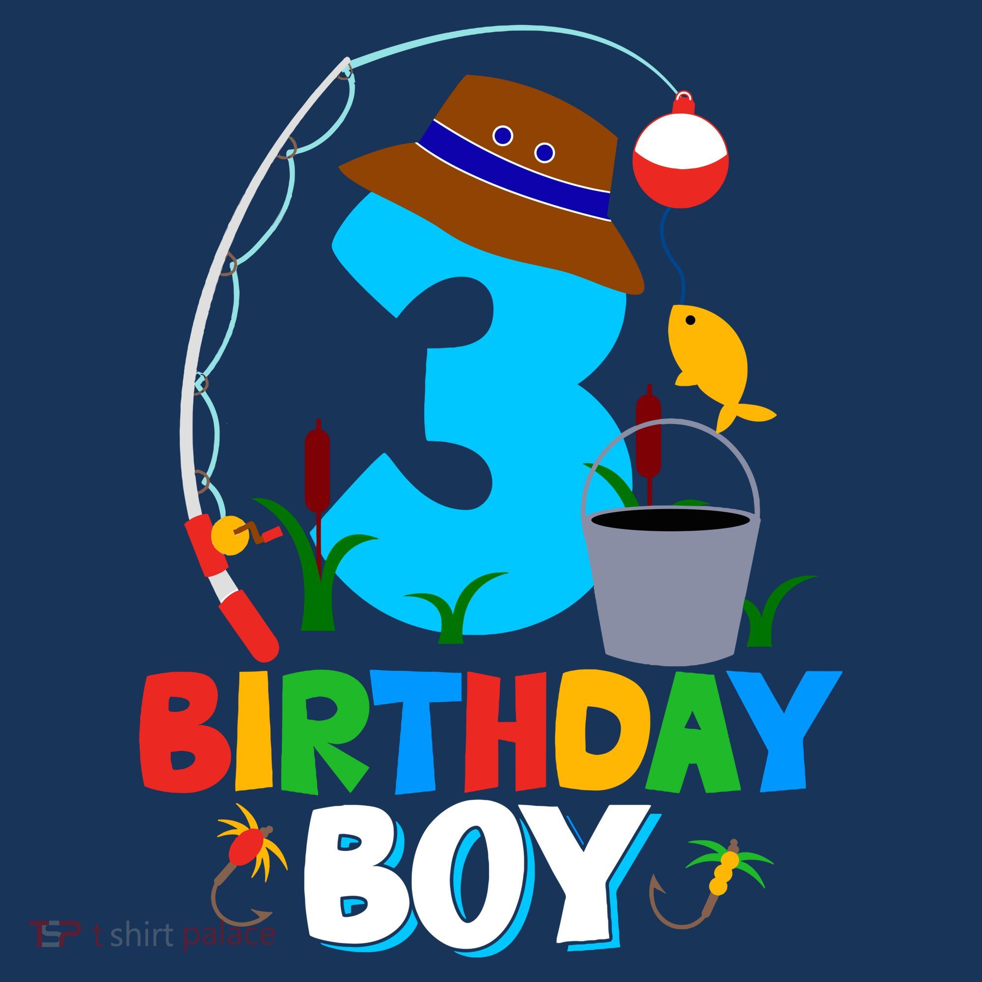 3rd Birthday Boy Fishing Fish Bday Party Decorations Women's Tank Top