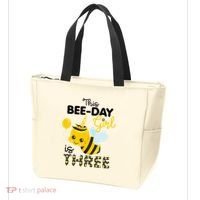 3rd Birthday Bee Themed 3 Year Old Bday Matching Party Tote Bag thumb 3