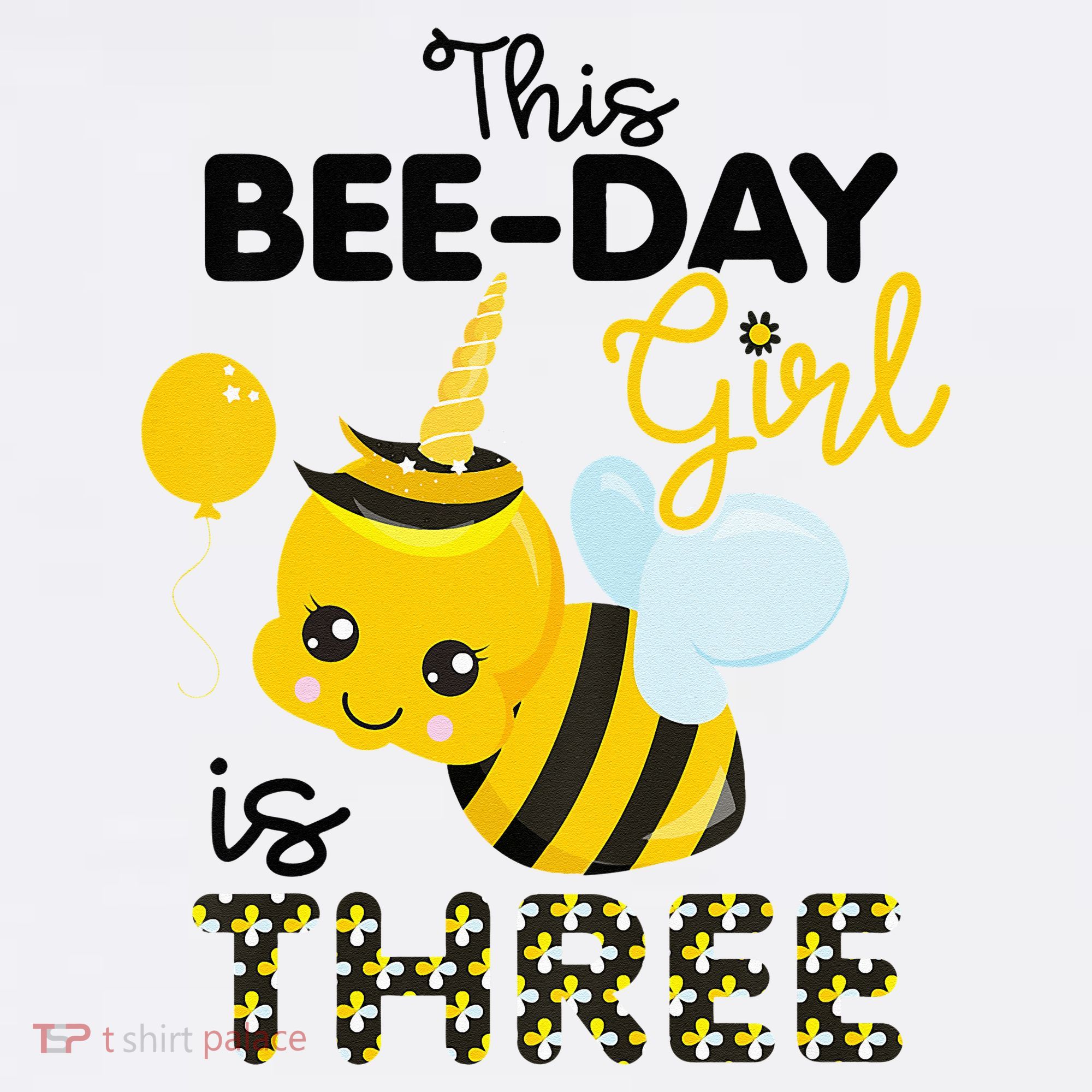 3rd Birthday Bee Themed 3 Year Old Bday Matching Party Kids Sweatshirt