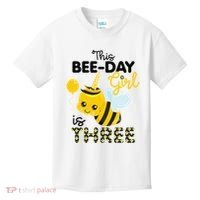 3rd Birthday Bee Themed 3 Year Old Bday Matching Party Kids T-Shirt thumb 0