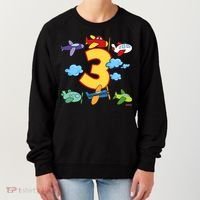 3rd Birthday Boy Airplane Pilot 3 Years Birthday Women's Sweatshirt thumb 0