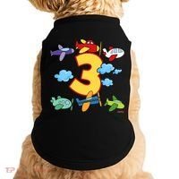 3rd Birthday Boy Airplane Pilot 3 Years Birthday Doggie Tank thumb 0