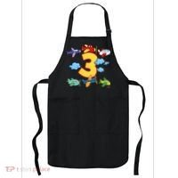 3rd Birthday Boy Airplane Pilot 3 Years Birthday Apron thumb 0
