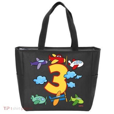 3rd Birthday Boy Airplane Pilot 3 Years Birthday Tote Bag