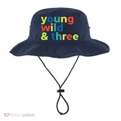 3rd Birthday Boy Funny Young Wild & Three Bucket Hat