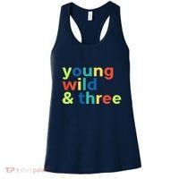3rd Birthday Boy Funny Young Wild & Three Women's Tank Top thumb 0