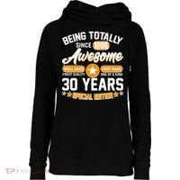 30th Birthday Being Totally Awesome Since 1996 Special Edition  Womens Funnel Neck Pullover Hood thumb 0