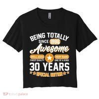 30th Birthday Being Totally Awesome Since 1996 Special Edition  Women's Crop Top Tee thumb 0