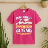 30th Birthday Being Totally Awesome Since 1996 Special Edition  T-Shirt thumb 2