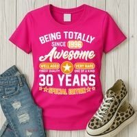 30th Birthday Being Totally Awesome Since 1996 Special Edition  Women's T-Shirt thumb 3