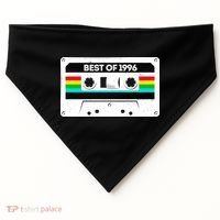 30th Birthday Best Of 1996 Cassette Mix Tape  USA-Made Doggie Bandana thumb 0