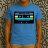 30th Birthday Best Of 1996 Cassette Mix Tape  T-Shirt thumb 3